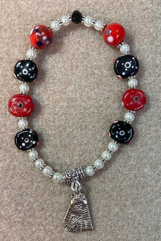 Black and Red Cat 02-11 - SOLD