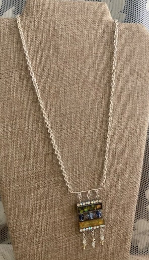 Egyptian inspired upcycled necklace 01-38 IER