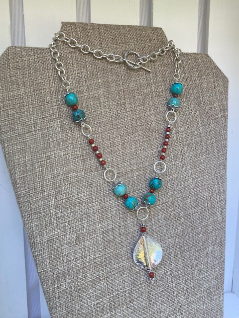 Turquoise and Silver  01-52