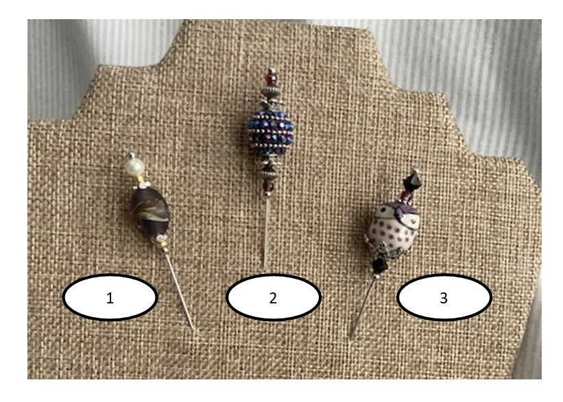 Beaded Stick Pins